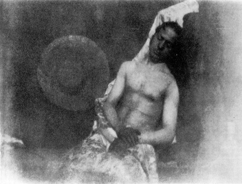 Autorretrato como hombre ahogado, primera manipulación fotográfica de Bayard