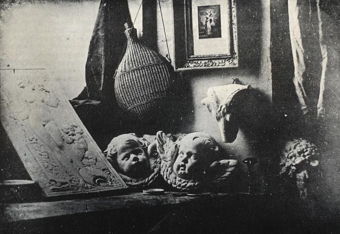 Bodegón o Taller del artista, daguerrotipo de Louis Daguerre