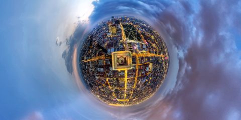 Flying Willy Torre-Latino México -Hora-Azul-Planeta - Ulises Escobar fotografia 360 panorámica como hacer